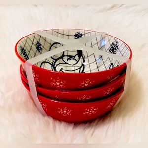 Disney Christmas Sketchbook Set of 3 Tidbit Bowl